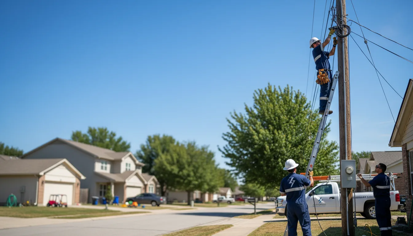 Residential electrician providing installation services in North Liberty, IA